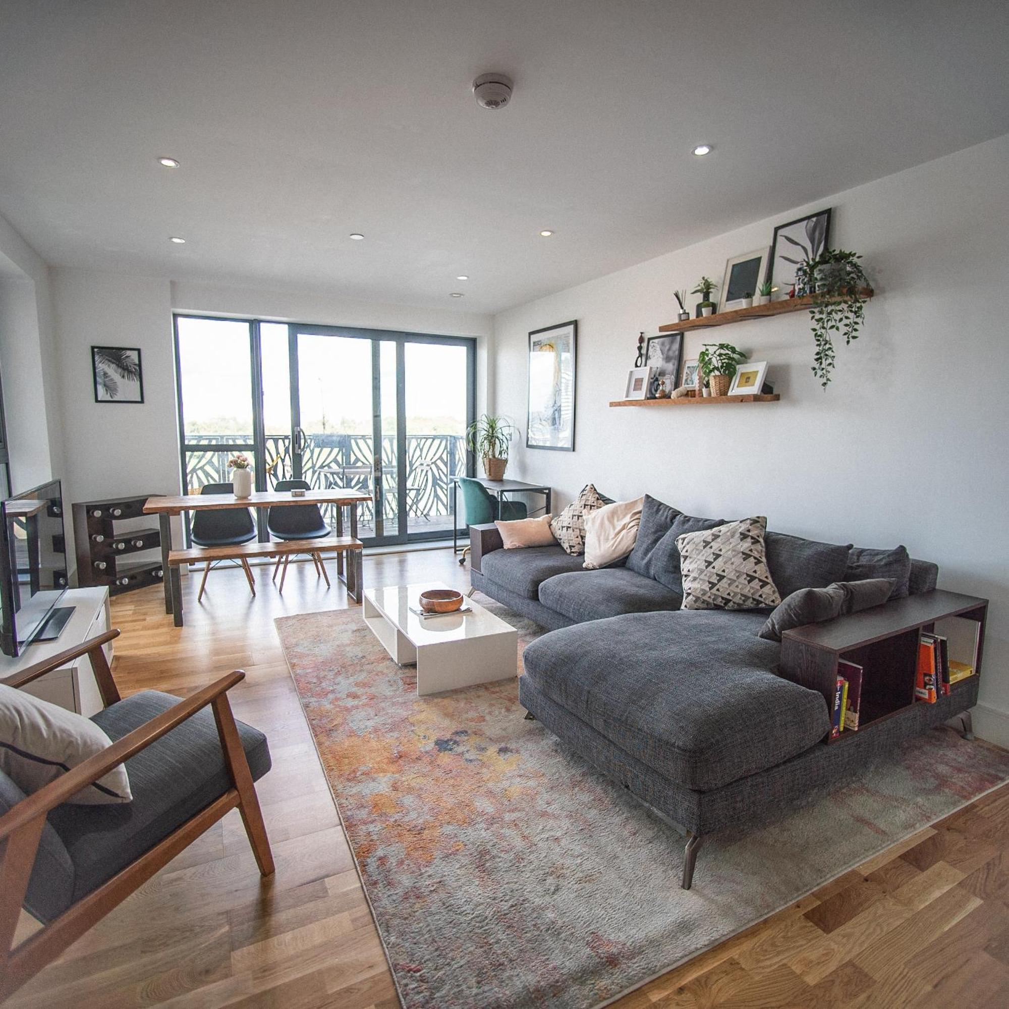 Stunning Riverside View Apartment, Near Canary Wharf & O2 伦敦 外观 照片